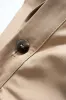 Solid Button Pleated Skirt sold by Micas