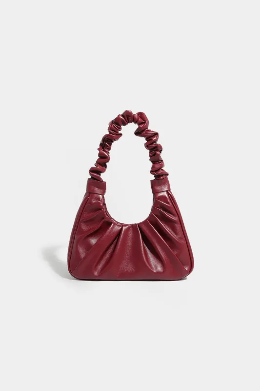 Faux Leather Pleated Tote Bag sold by Micas
