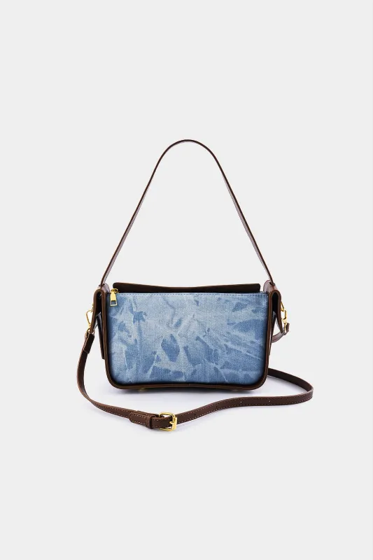 Denim Patchwork Tote Shoulder Bag sold by Micas
