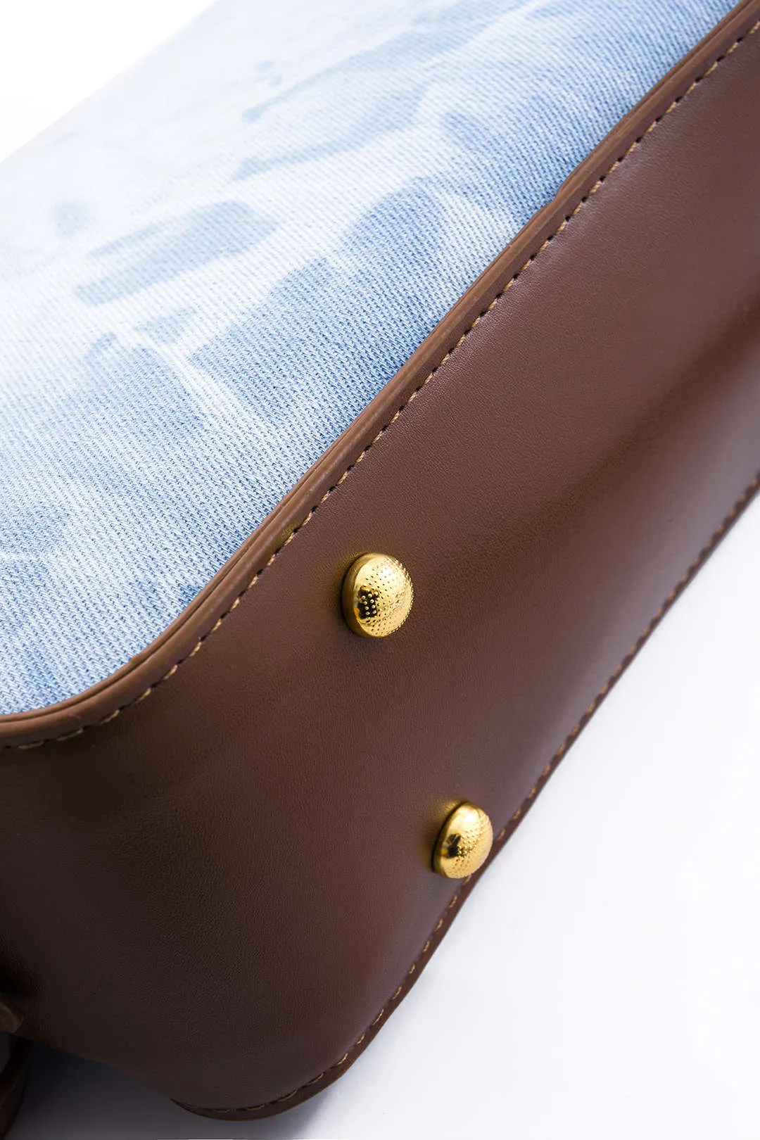 Denim Patchwork Tote Shoulder Bag sold by Micas product image thumbnail 2