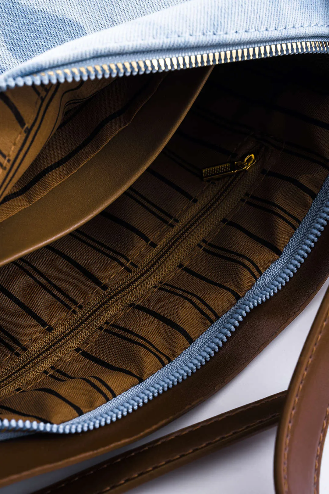 Denim Patchwork Tote Shoulder Bag sold by Micas product image thumbnail 3