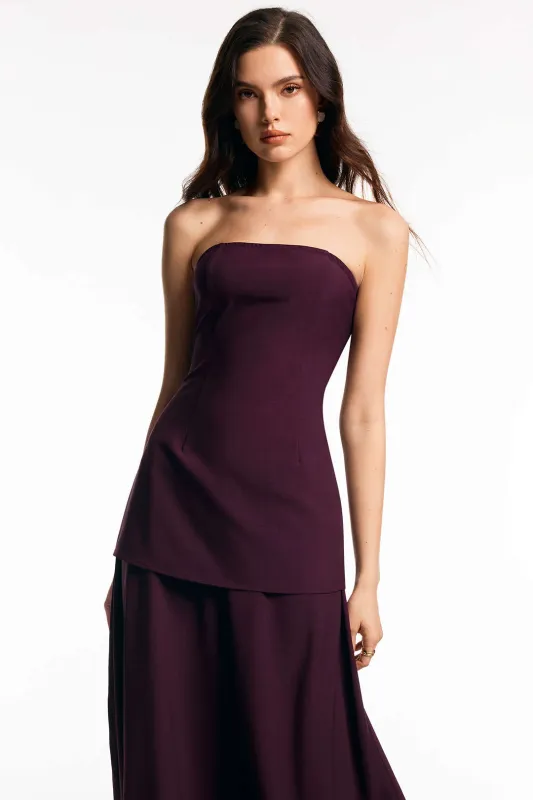 Zipper Strapless Tube Top sold by Micas