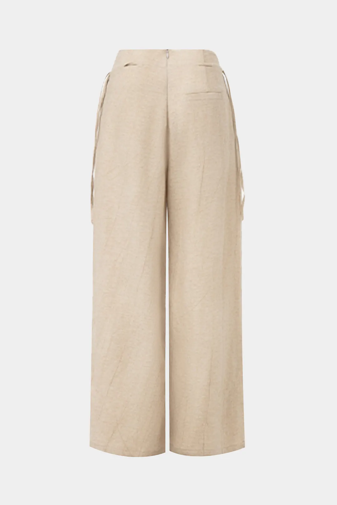Linen Tie-Up Wide Leg Trousers sold by Micas product image thumbnail 2