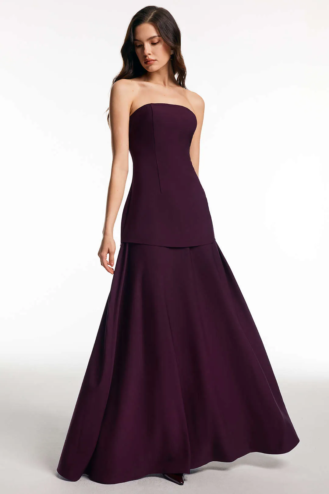 Solid Ruched Maxi Skirt sold by Micas product image thumbnail 2