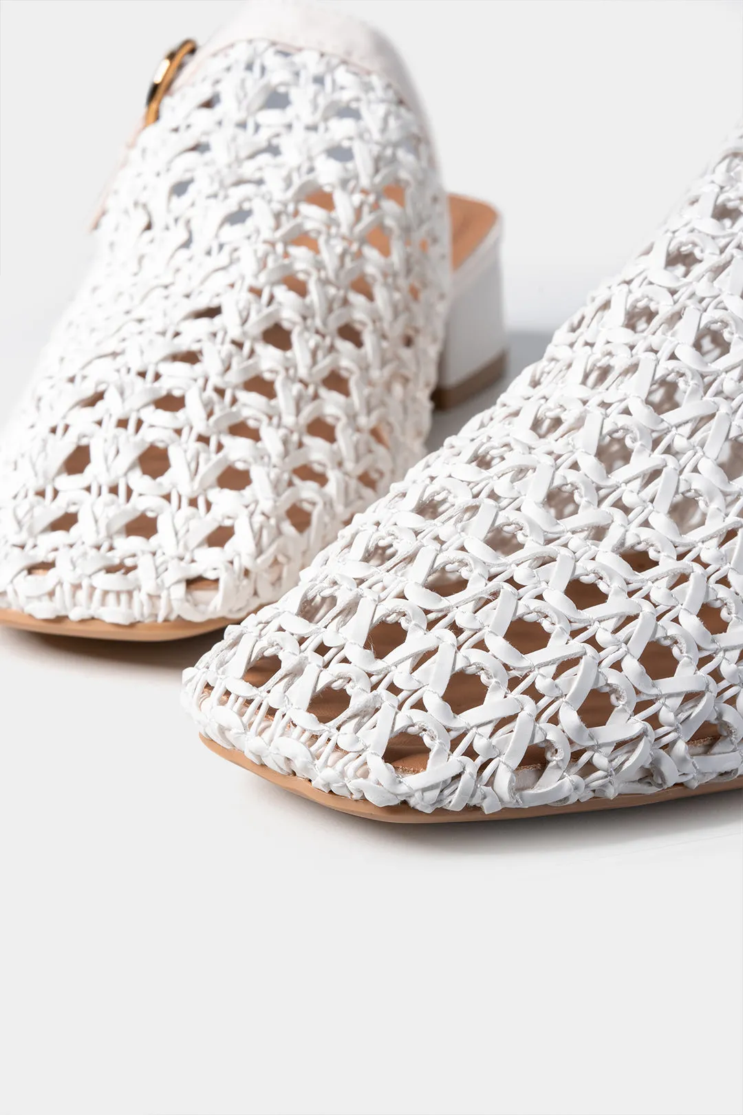 Leather Cut Out Square Toe Flats sold by Micas product image thumbnail 3