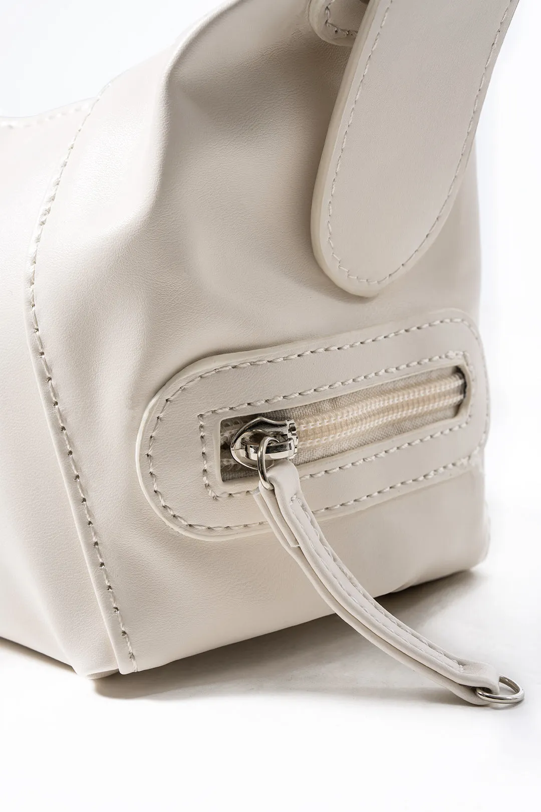 Faux Leather Zipper Handheld Shoulder Bag sold by Micas product image thumbnail 3