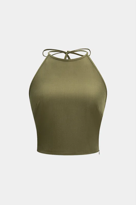 Tie-Up Backless Cami Top sold by Micas