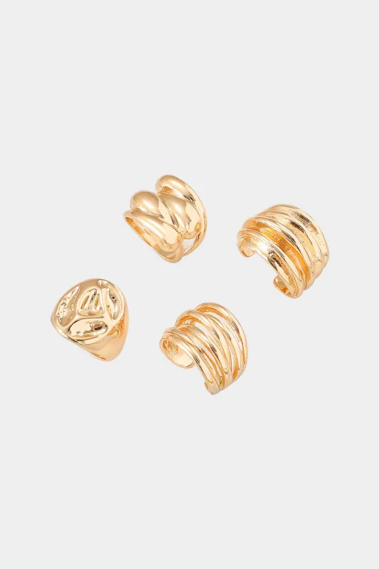 Alloy Geometric Joint Ring sold by Micas