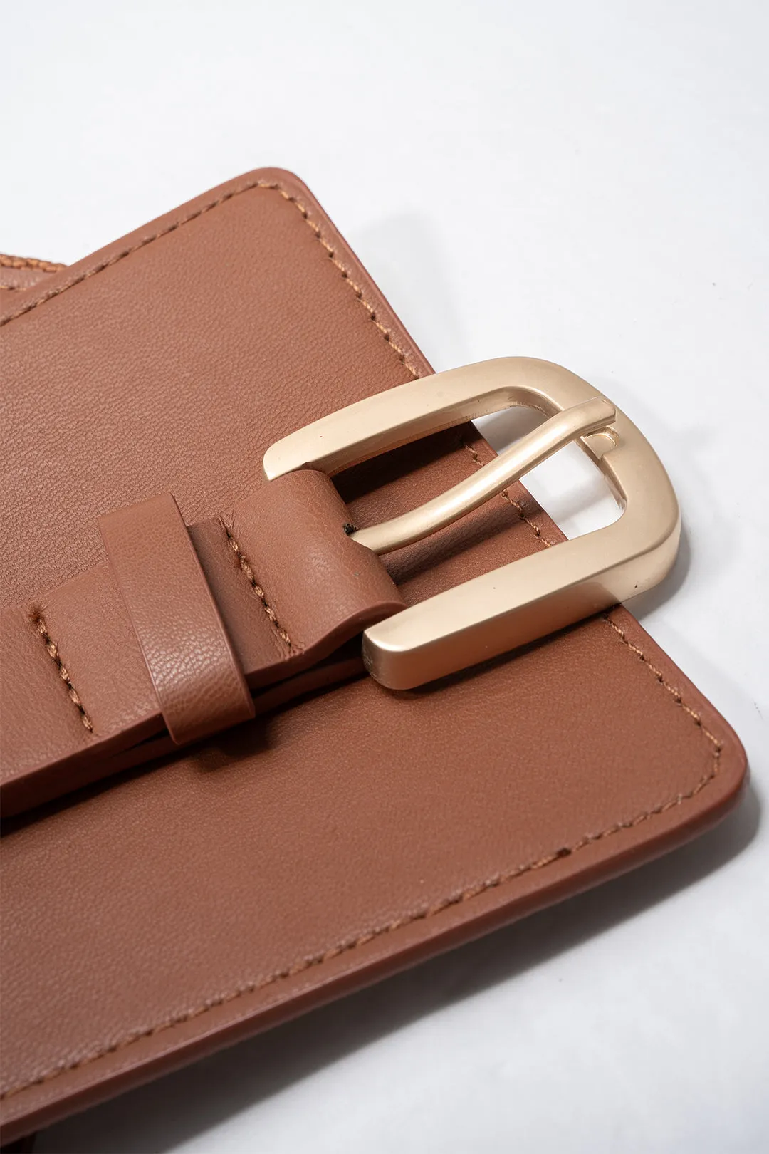 Faux Leather Wide Belt Corset sold by Micas product image thumbnail 4