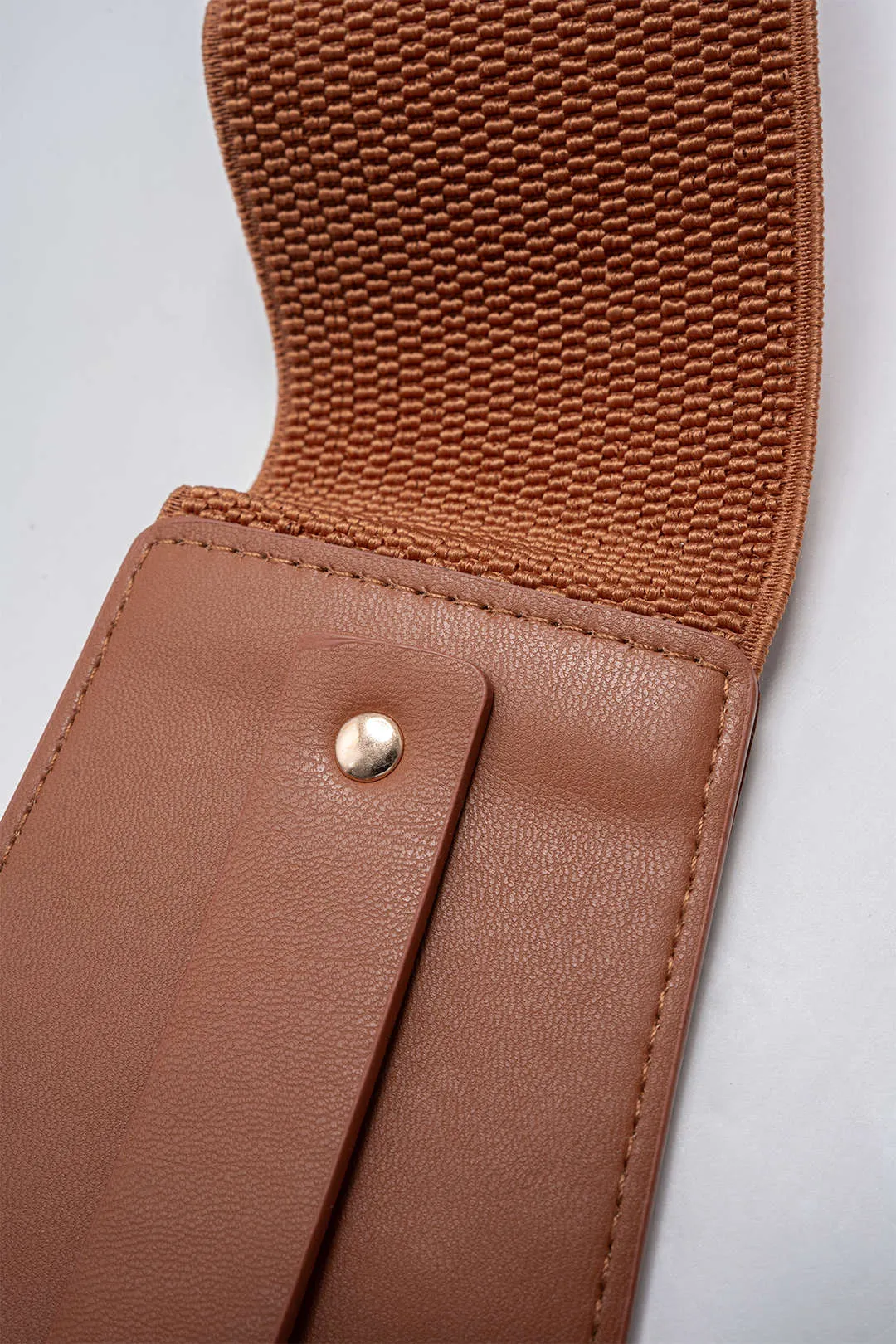 Faux Leather Wide Belt Corset sold by Micas product image thumbnail 5