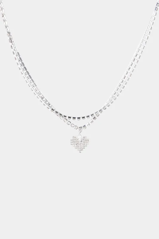 Rhinestone Heart Shape Multi-Layer Waist Chain sold by Micas