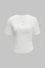 Strappy Tie-Up Short Sleeve T-Shirt sold by Micas