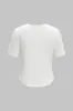 Strappy Tie-Up Short Sleeve T-Shirt sold by Micas