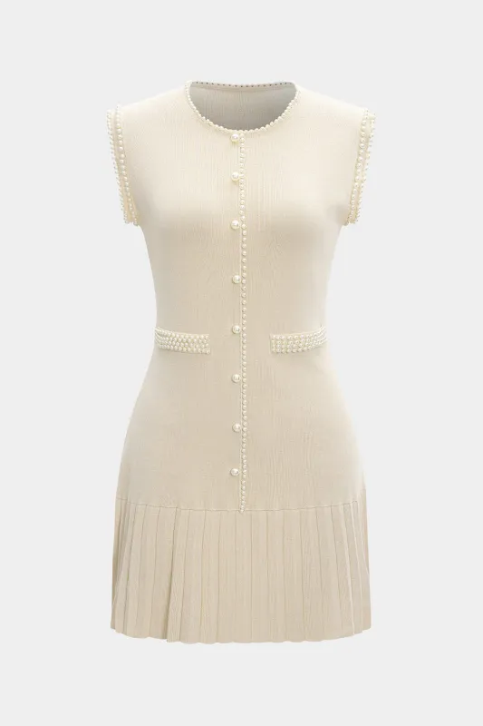 Knit Tank Pearl Dress sold by Micas