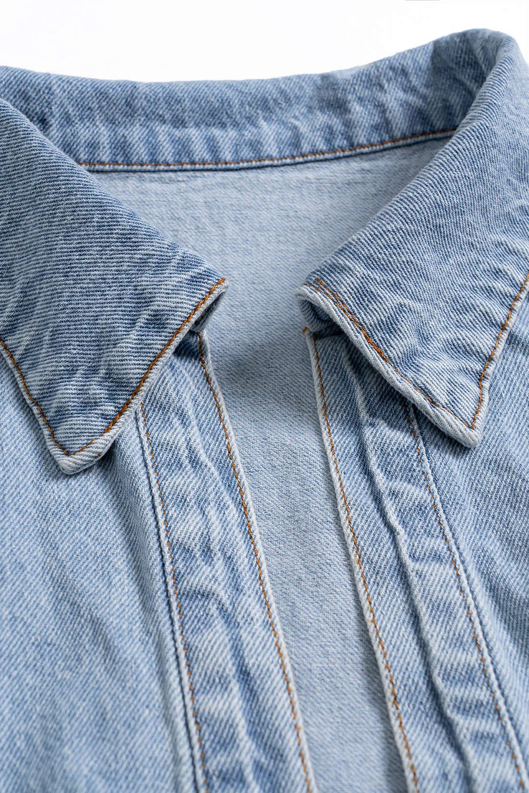 Denim V-hals lynlås tank top og jeans sæt sold by Micas product image thumbnail 3