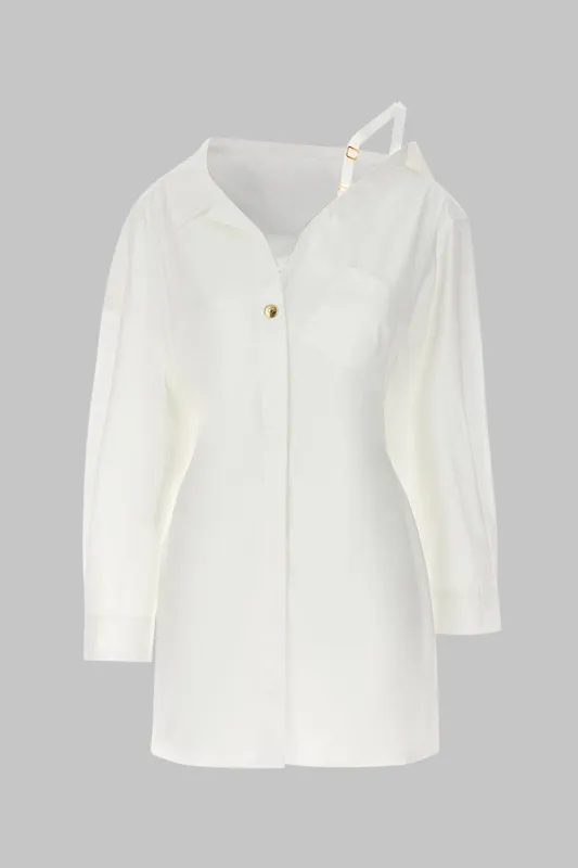 Asymmetrical Long-Sleeve Shirt sold by Micas