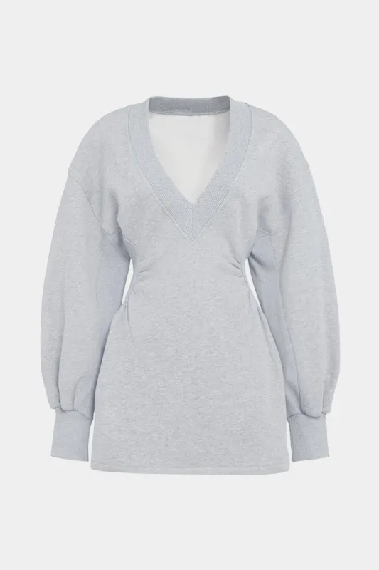 V-Neck Waist Long Sleeve Mini Dress sold by Micas