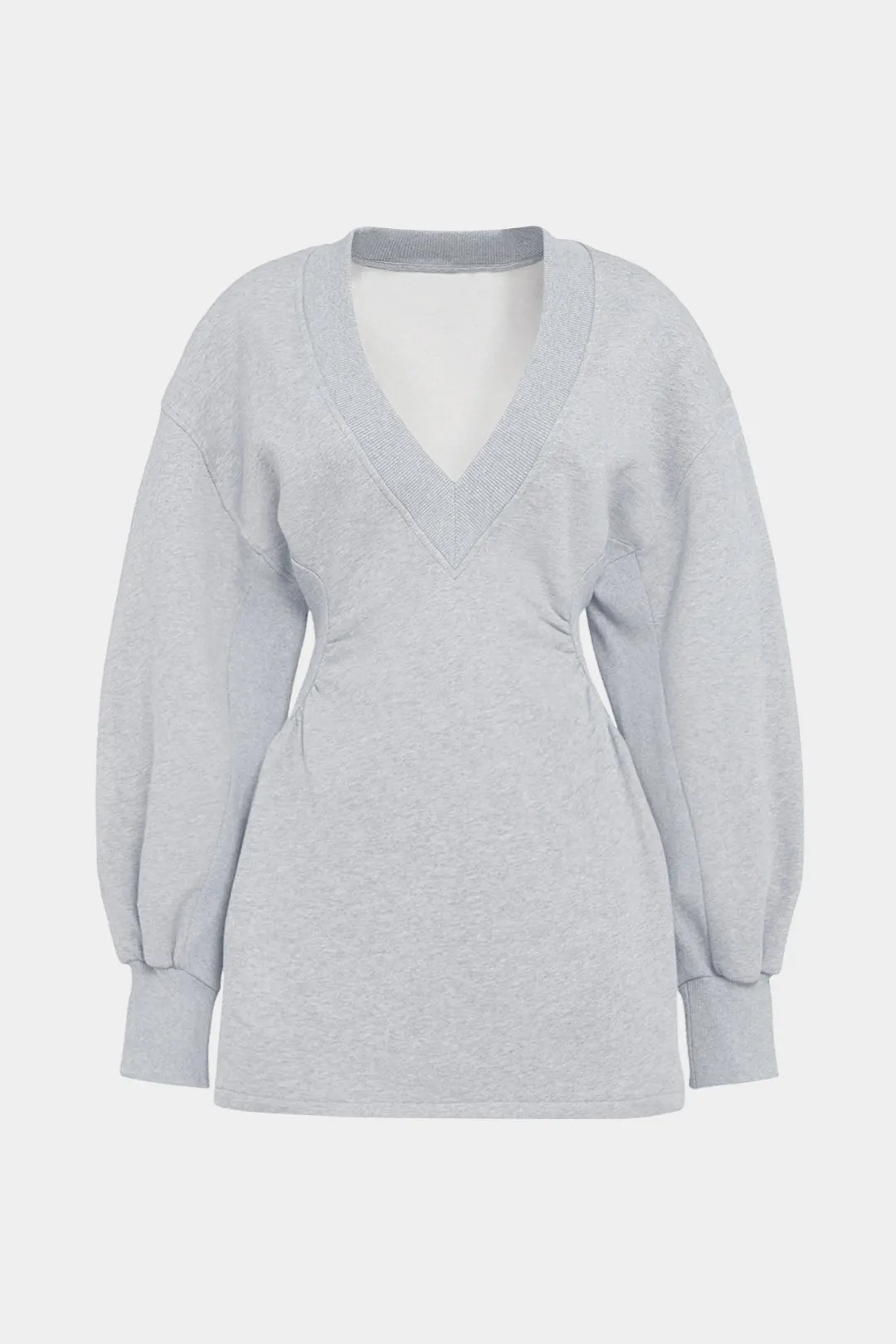 V-Neck Waist Long Sleeve Mini Dress sold by Micas