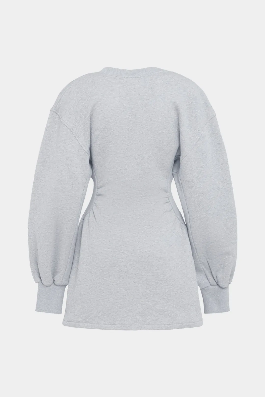 V-Neck Waist Long Sleeve Mini Dress sold by Micas product image thumbnail 2