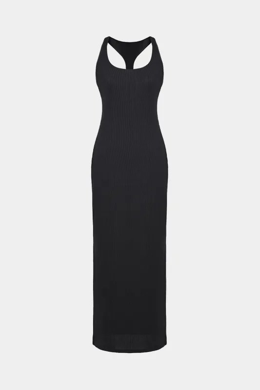 Patchwork Slit Tank Sleeveless Midi Dress sold by Micas