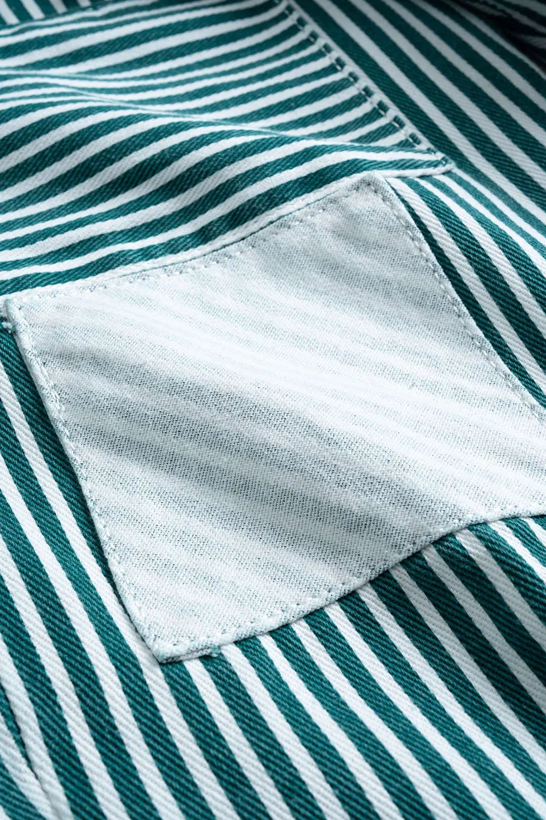 Stripe Print Pocket Drawstring Barrel Trousers sold by Micas product image thumbnail 4