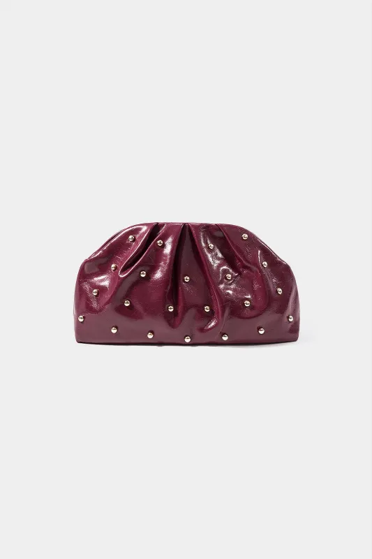 Faux Leather Wrinkle Clutch Bag sold by Micas