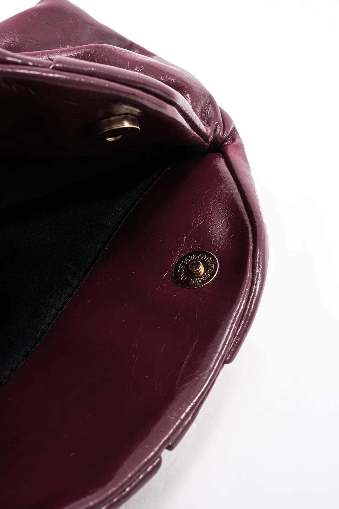 Faux Leather Wrinkle Clutch Bag sold by Micas product image thumbnail 3