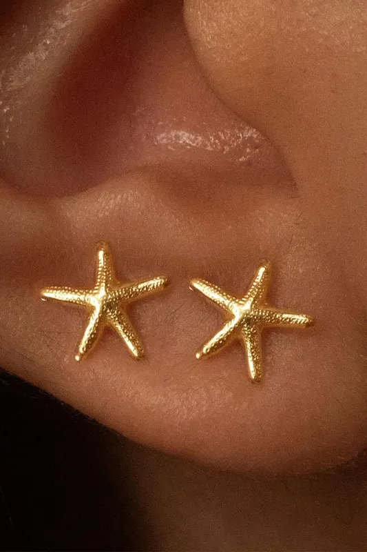 Metal Starfish Shape Earrings sold by Micas