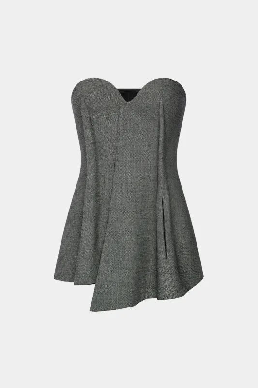 Pleated Strapless Pocket Tube Top sold by Micas