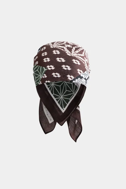 Geometric Print Square Hair Headscarf sold by Micas