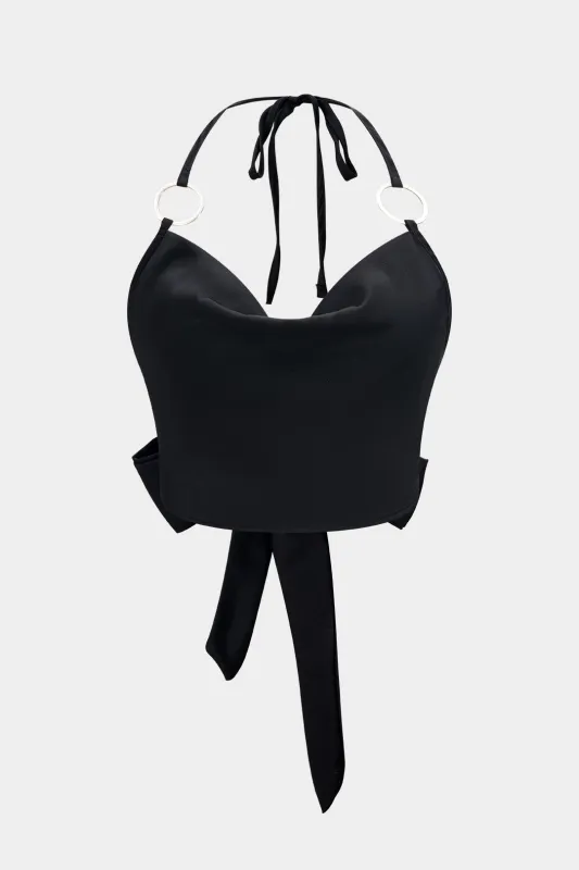 Halter Neck Tie-Back Backless Cami Top sold by Micas