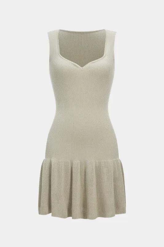 Knit Ruffle Sleeveless Dress sold by Micas