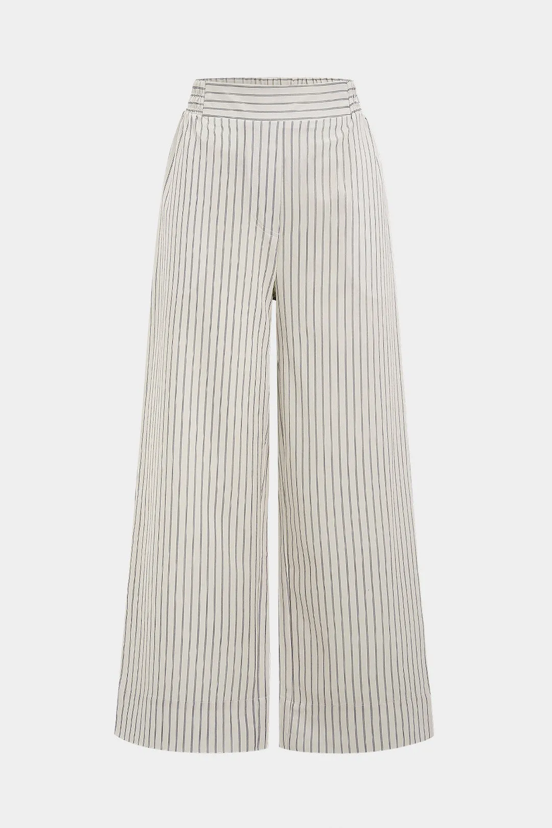 Stripes Print Wide Leg Trousers sold by Micas