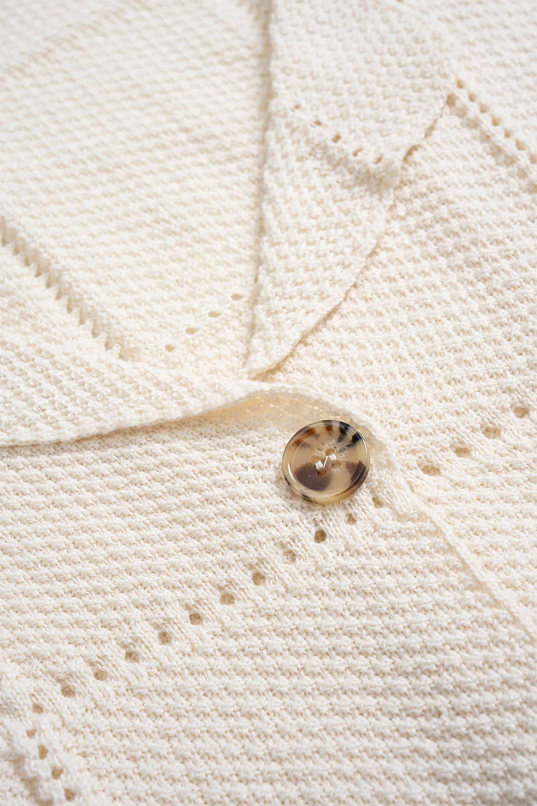 Button Lapel Short-Sleeve Midi Dress sold by Micas product image thumbnail 3