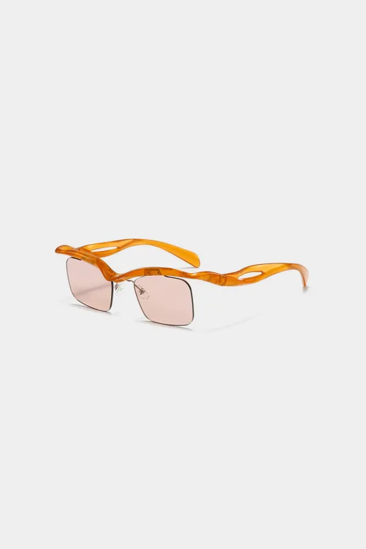 Square Half-Frame Shape Sunglasses sold by Micas