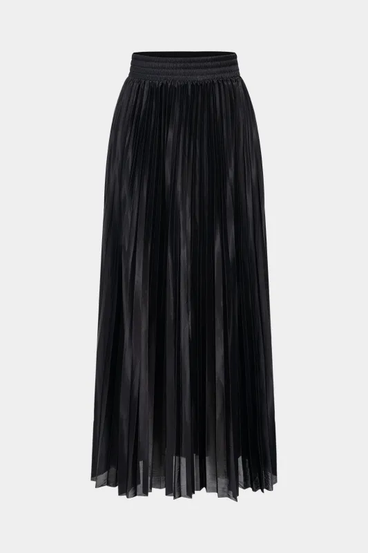 Pleated High-Waist Midi Skirt sold by Micas