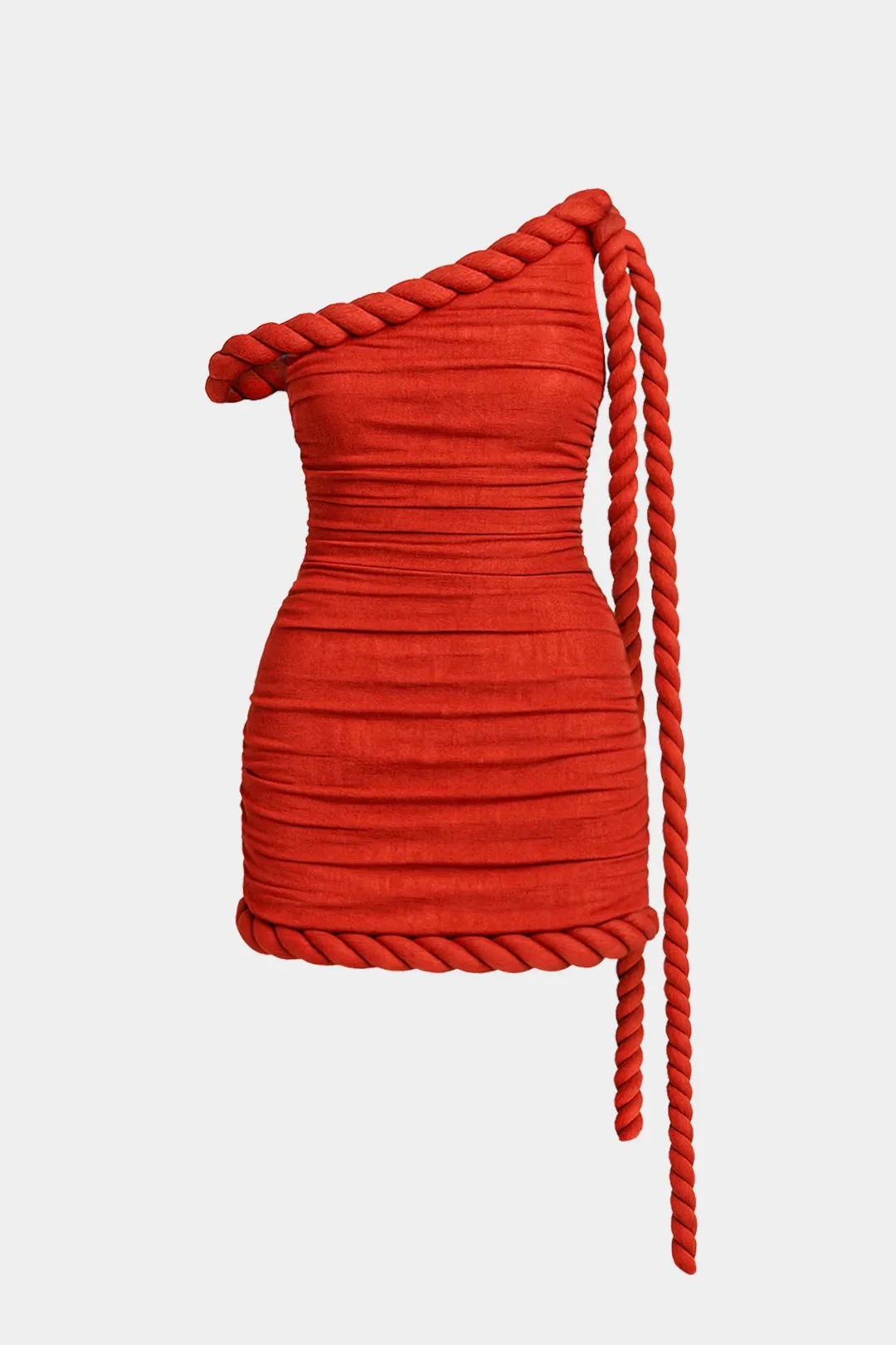 Plus Size Patchwork Twist Knot Sleeveless Mini Dress sold by Micas