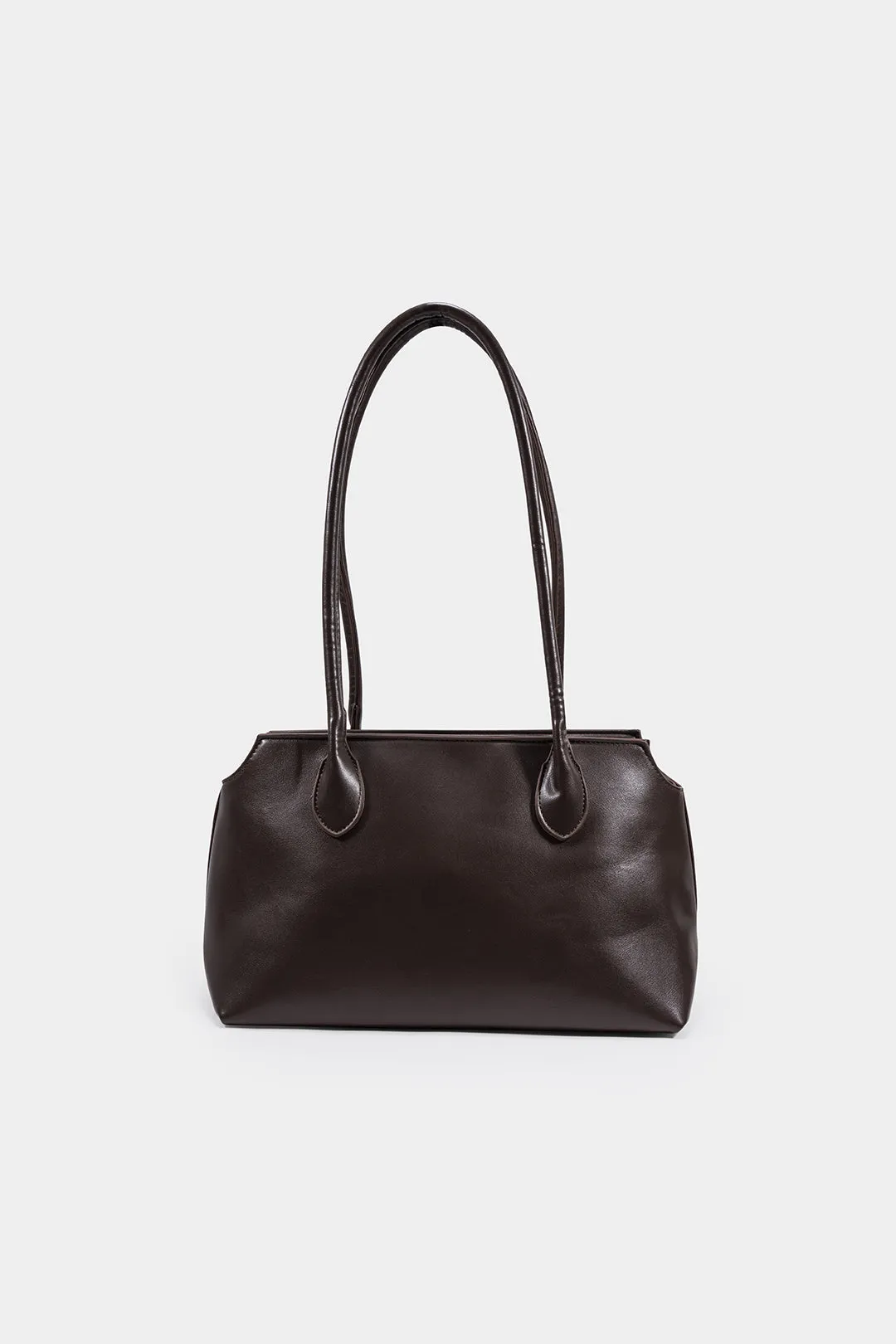 Faux Leather Solid Shoulder Bag sold by Micas product image thumbnail 2