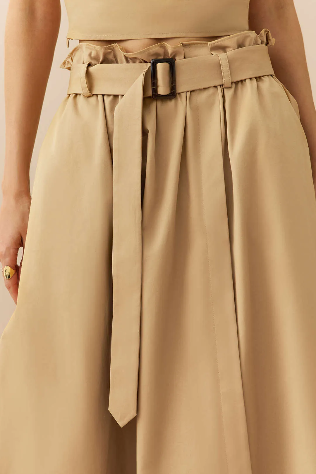 Ruched Cami Top And Belted Pleated Skirt Set sold by Micas product image thumbnail 2