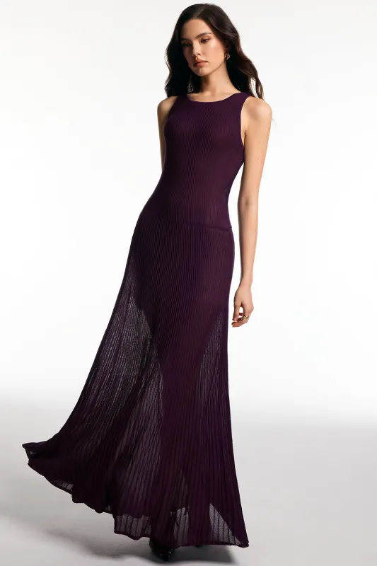 Knit Ruched Sleeveless Dress sold by Micas
