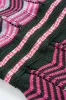 Knit Stripes Contrast Print Square Neck Sleeveless Dress sold by Micas