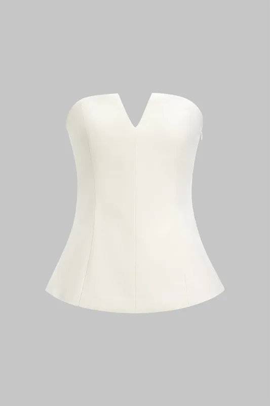 Solid Strapless Tube Top sold by Micas