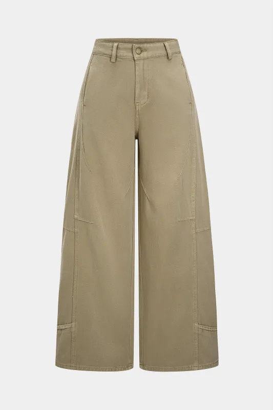 Denim Zipper Pocket Straight Leg Jeans sold by Micas