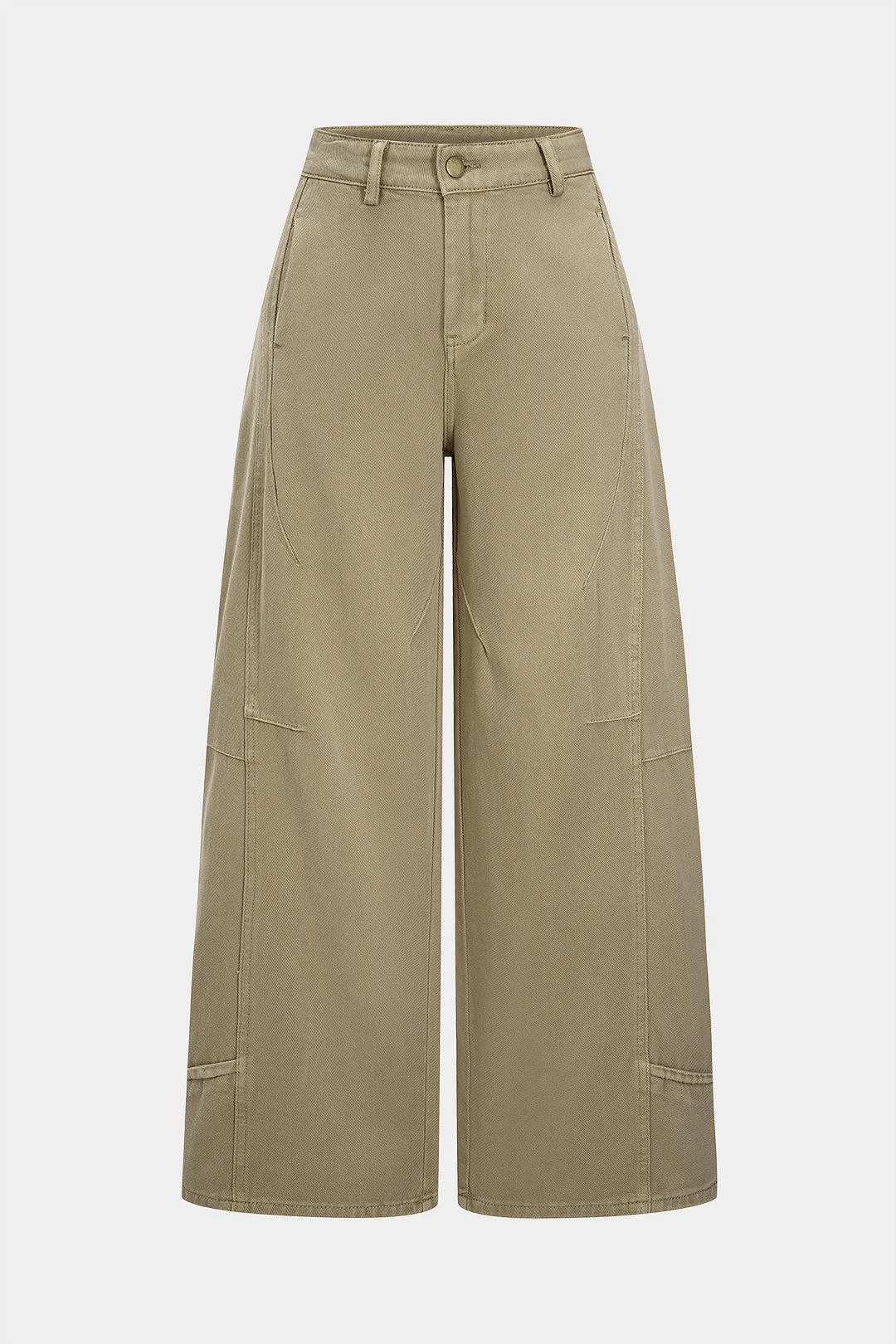 Denim Zipper Pocket Straight Leg Jeans sold by Micas