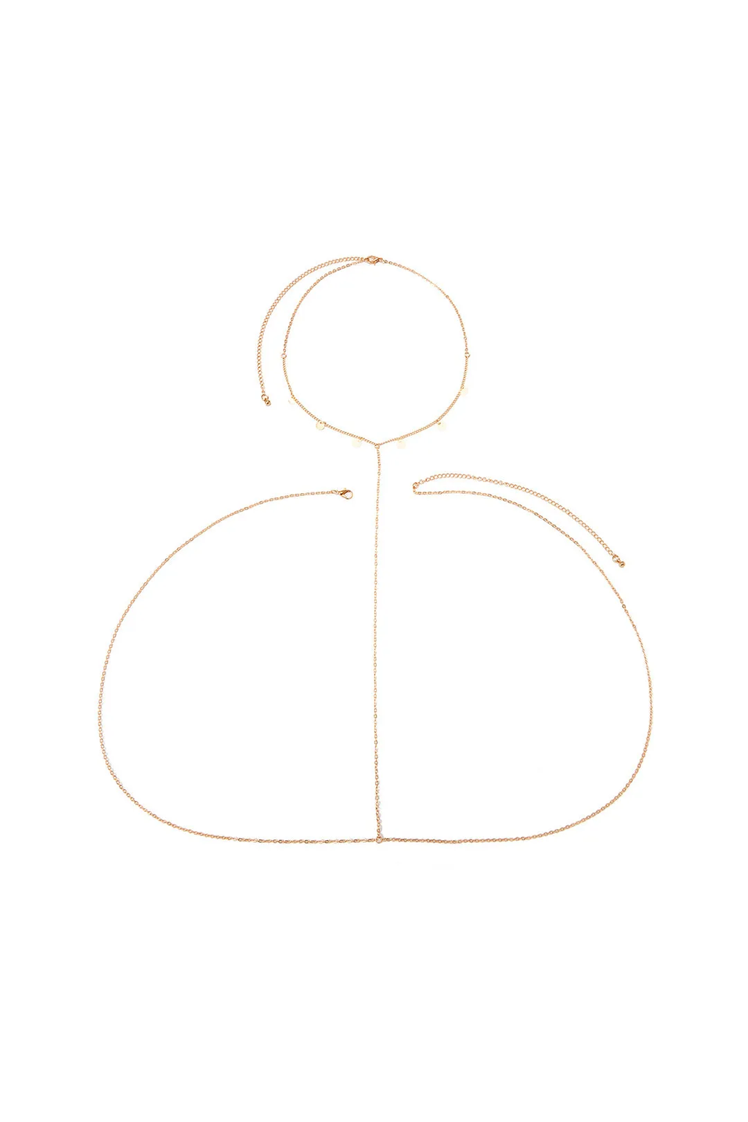 Metal Sequins Tassel Cross Body Chain sold by Micas product image thumbnail 3