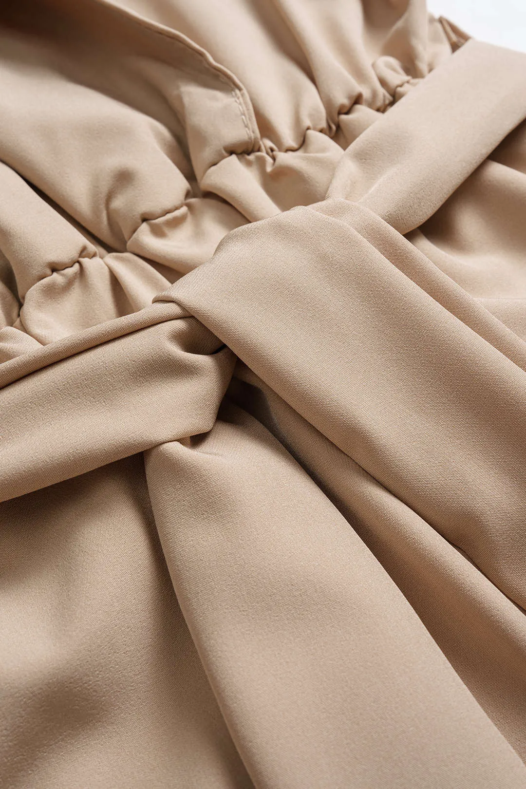 Tie-Up Lapel Belted Short Sleeve Jumpsuit sold by Micas product image thumbnail 3