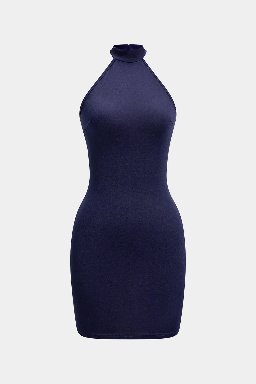 Round Neck Zipper Sleeveless Mini Dress sold by Micas product image thumbnail 2