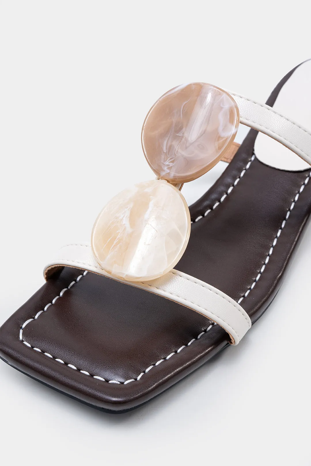 Square Toe Beaded Flats sold by Micas product image thumbnail 3