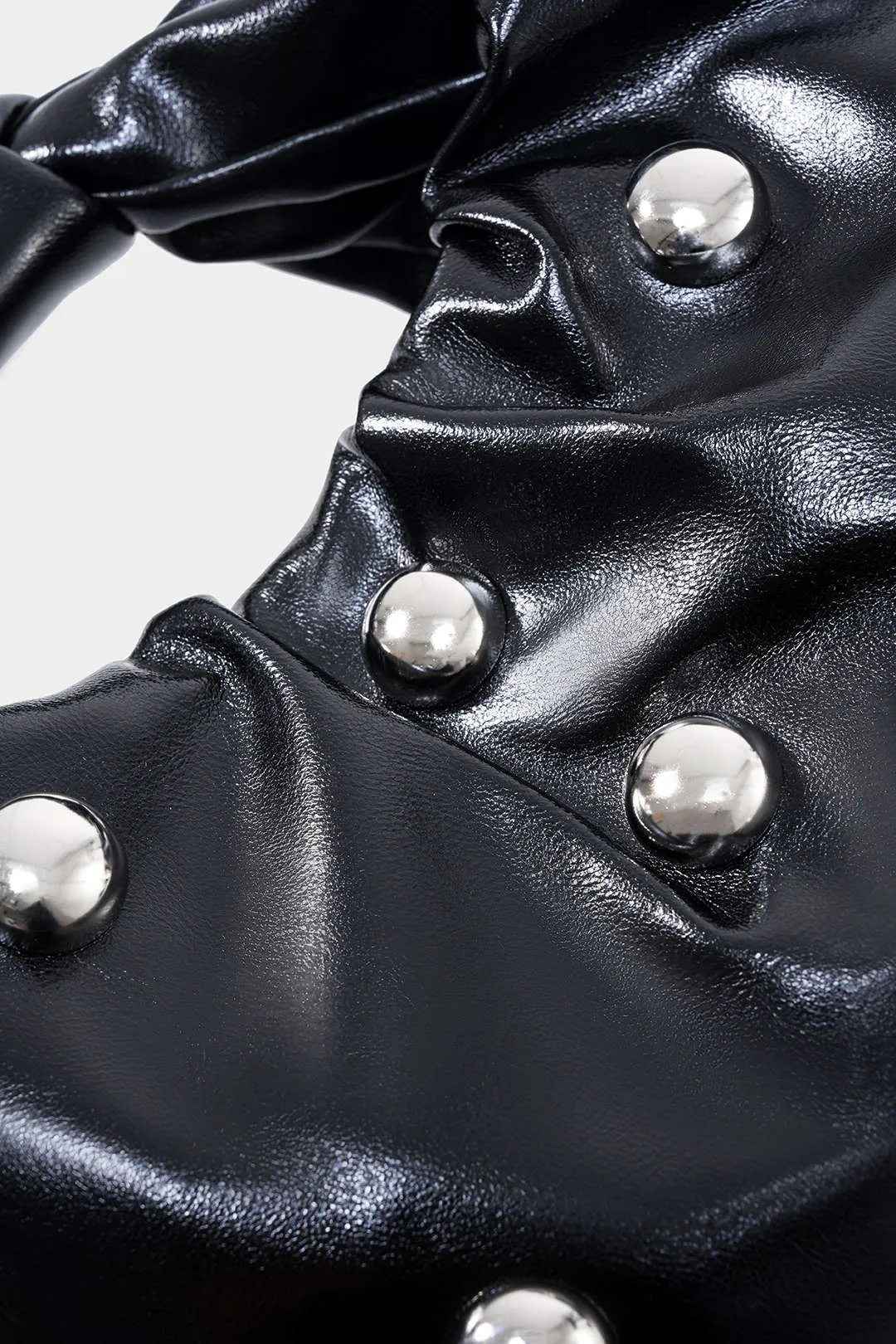 Faux Leather Studded Tote Bag sold by Micas product image thumbnail 3