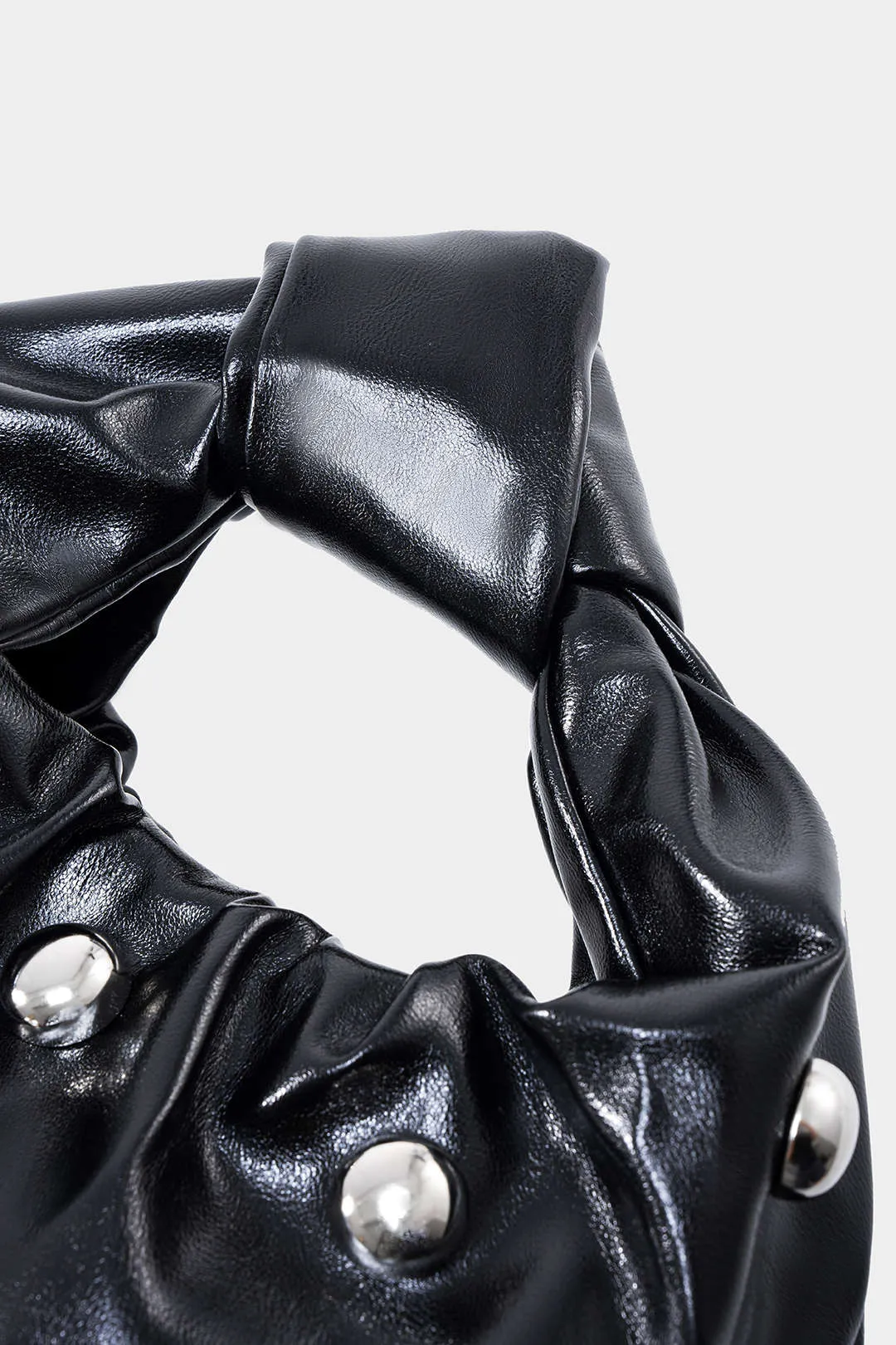 Faux Leather Studded Tote Bag sold by Micas product image thumbnail 2